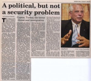 EU President Josep Borrell Interviewed by Constantine Markides for Cyprus Mail