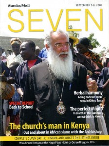 Seven Mag Archbishop of Kenya (cover photo by Constantine Markides)