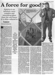 Editorial on opinions of US abroad by Constantine Markides