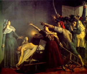 The Assassination of Marat by Jean Joseph Weerts, 1920 The Assassination of Marat by Jean Joseph Weerts, 1920